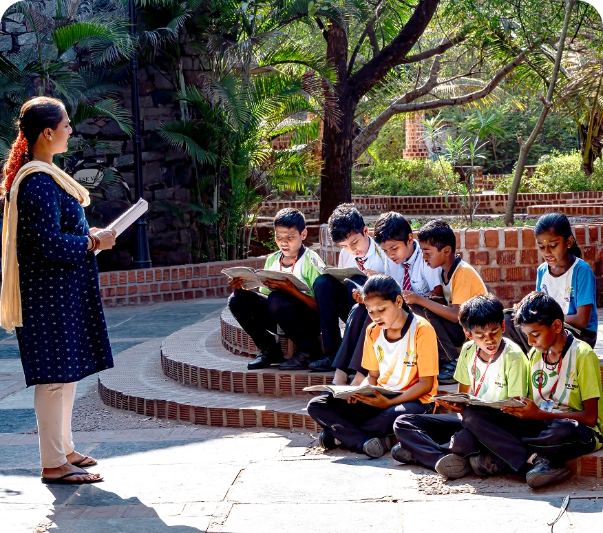 Teachers supporting students